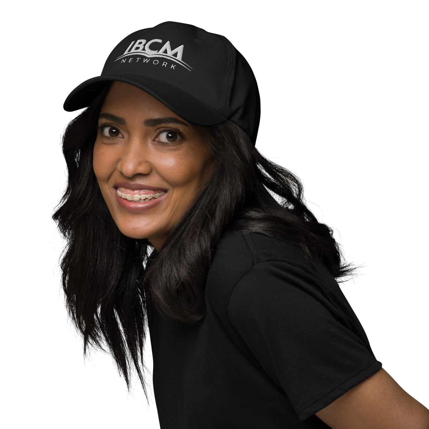 Baseball cap unisex white logo - IBCM Network/UiM (Unity is Mission) (Colours)