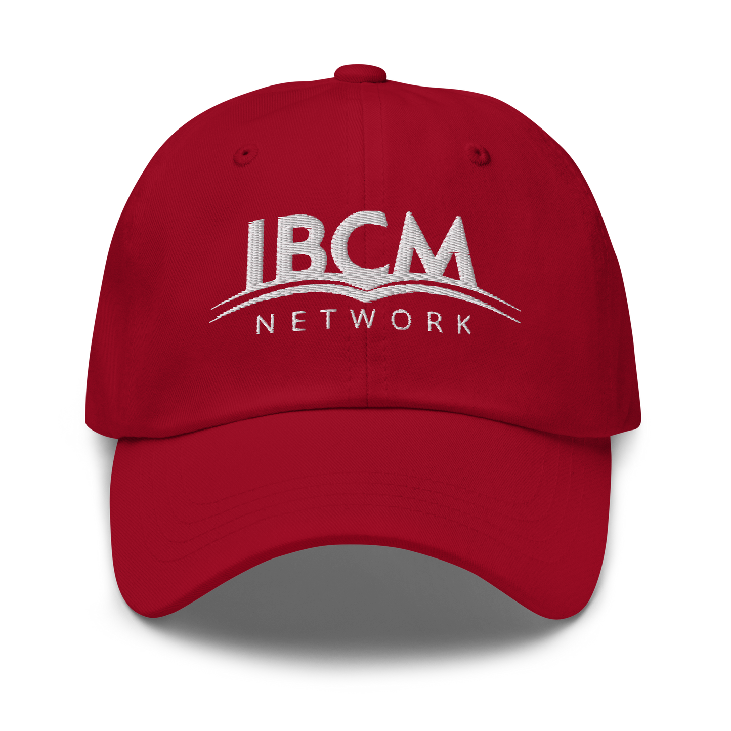 Baseball cap unisex white logo - IBCM Network/UiM (Unity is Mission) (Colours)