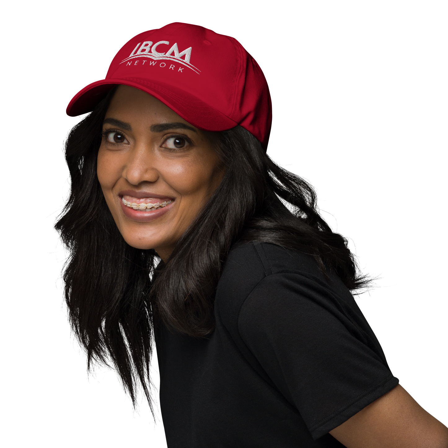 Baseball cap unisex white logo - IBCM Network/UiM (Unity is Mission) (Colours)