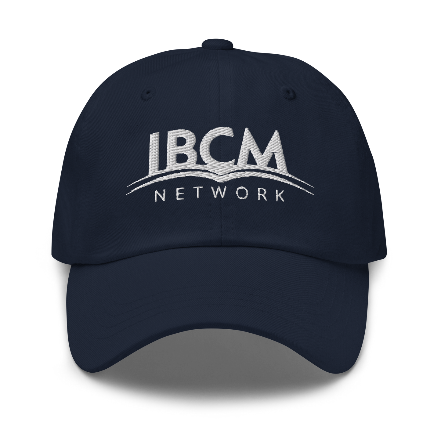 Baseball cap unisex white logo - IBCM Network/UiM (Unity is Mission) (Colours)