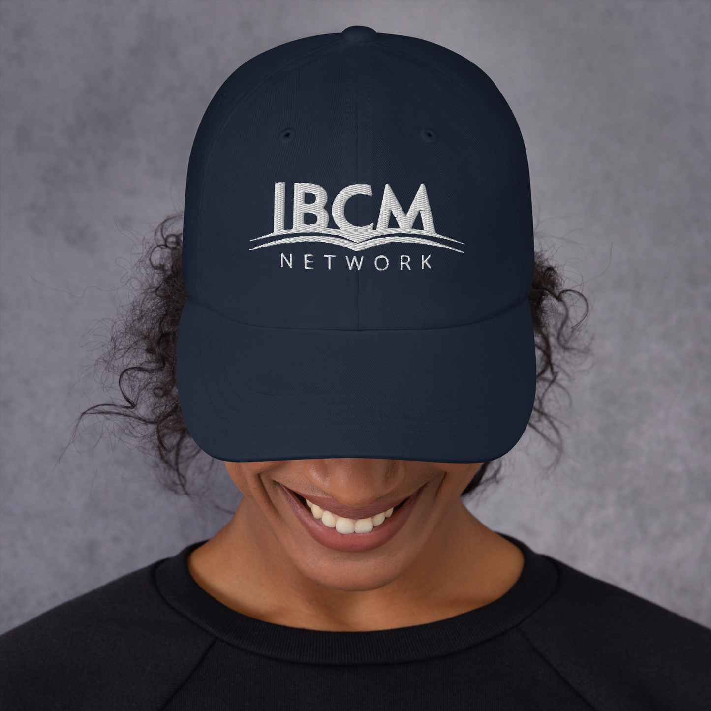 Baseball cap unisex white logo - IBCM Network/UiM (Unity is Mission) (Colours)