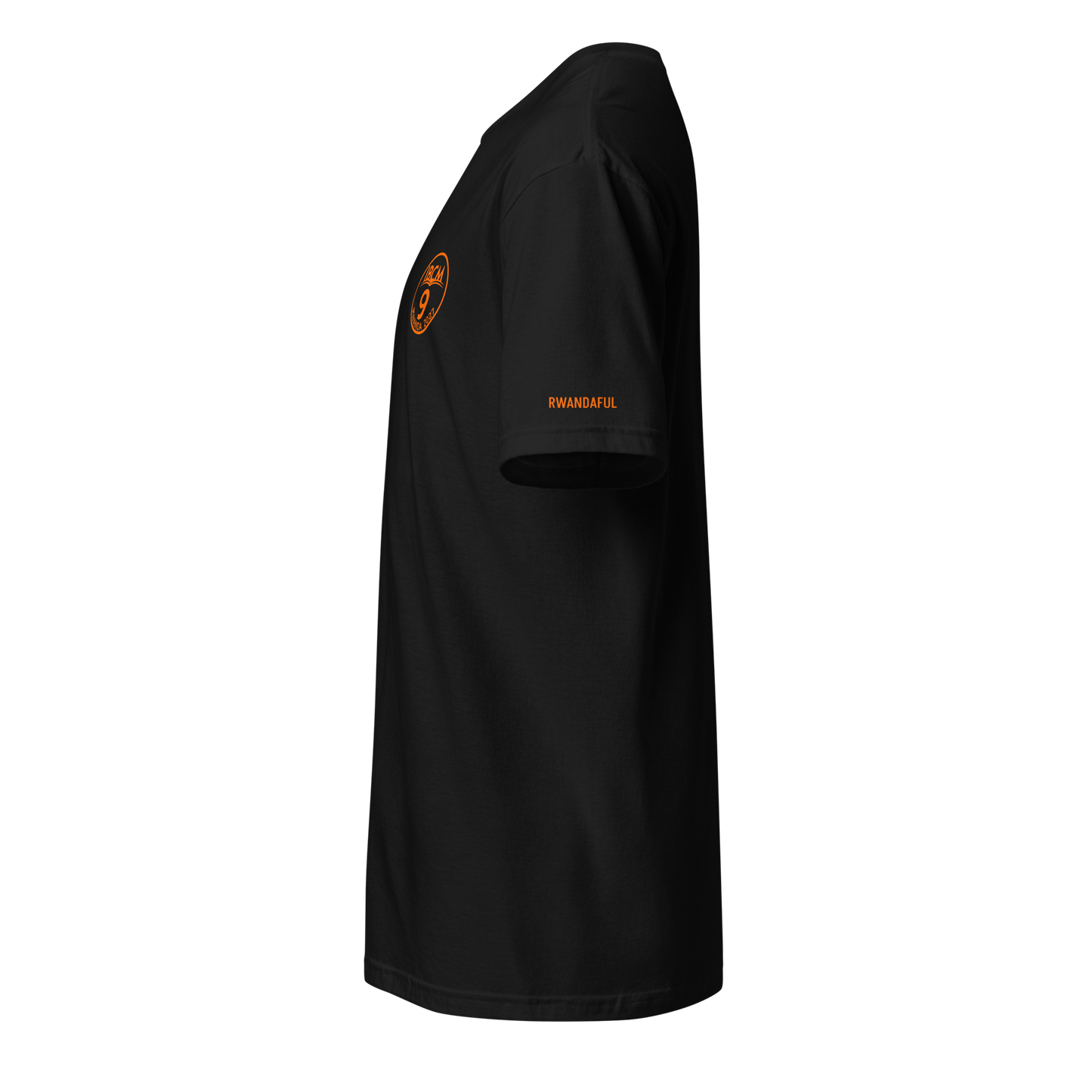 Short-Sleeve Unisex T-Shirt orange logo - IBCm9/Rwandaful (black/white)