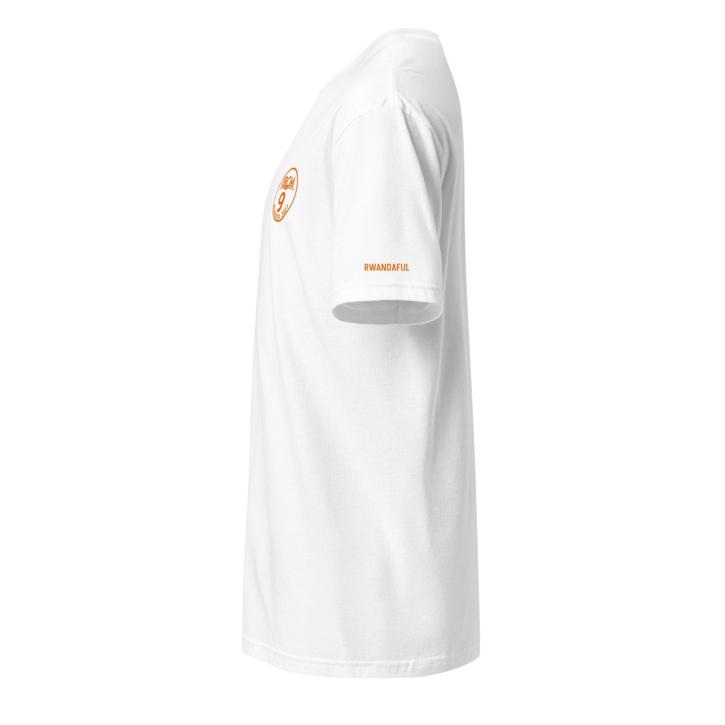 Short-Sleeve Unisex T-Shirt orange logo - IBCm9/Rwandaful (black/white)
