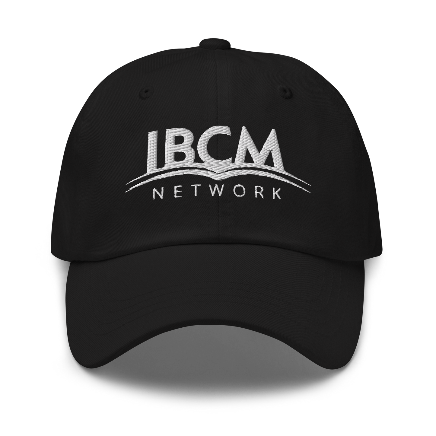 Baseball cap unisex white logo - IBCM Network/UiM (Unity is Mission) (Colours)