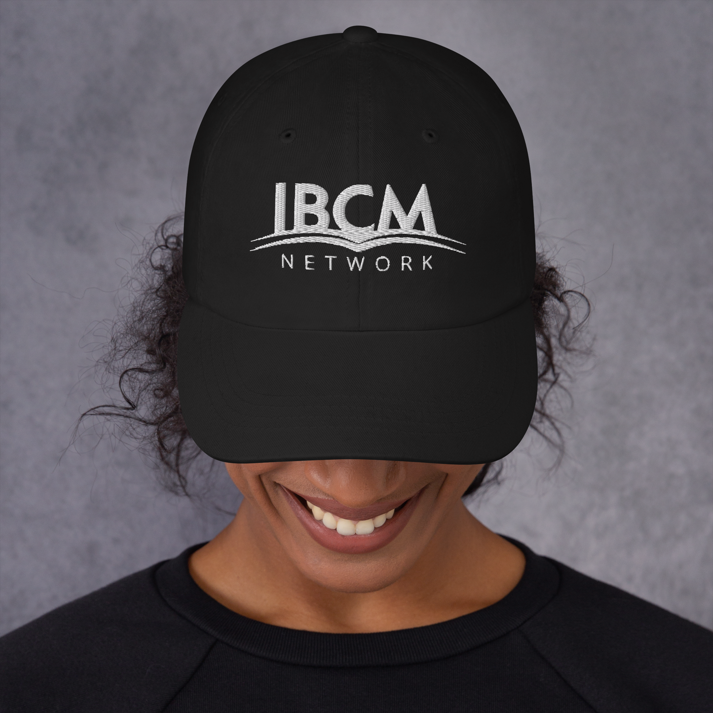 Baseball cap unisex white logo - IBCM Network/UiM (Unity is Mission) (Colours)