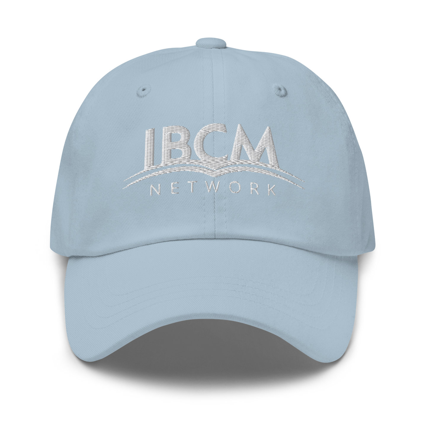 Baseball cap unisex white logo - IBCM Network/UiM (Unity is Mission) (Colours)