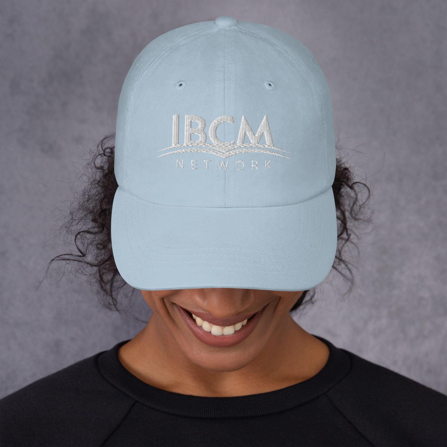 Baseball cap unisex white logo - IBCM Network/UiM (Unity is Mission) (Colours)