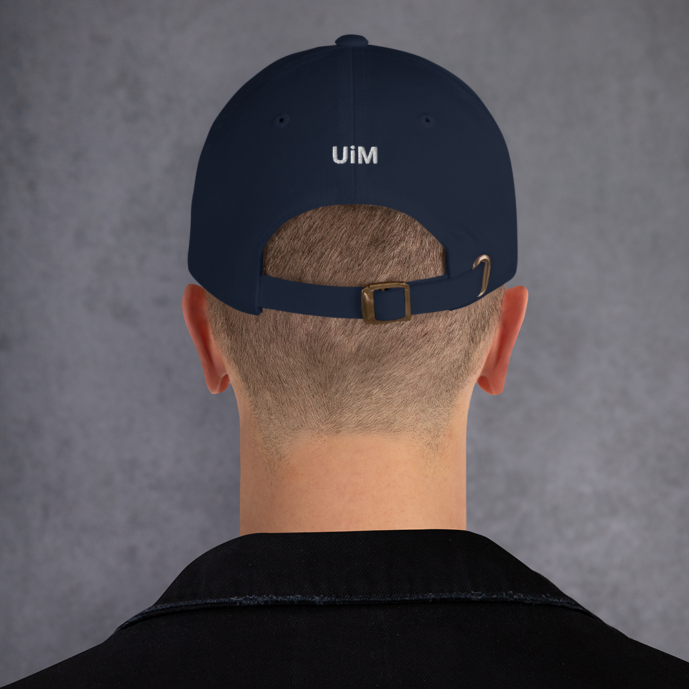 Baseball cap unisex white logo - IBCM Network/UiM (Unity is Mission) (Colours)