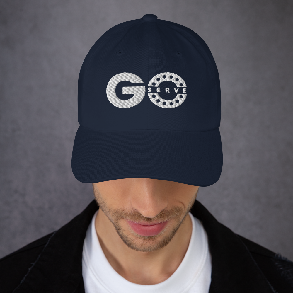 Baseball cap blue logo - Go-Serve