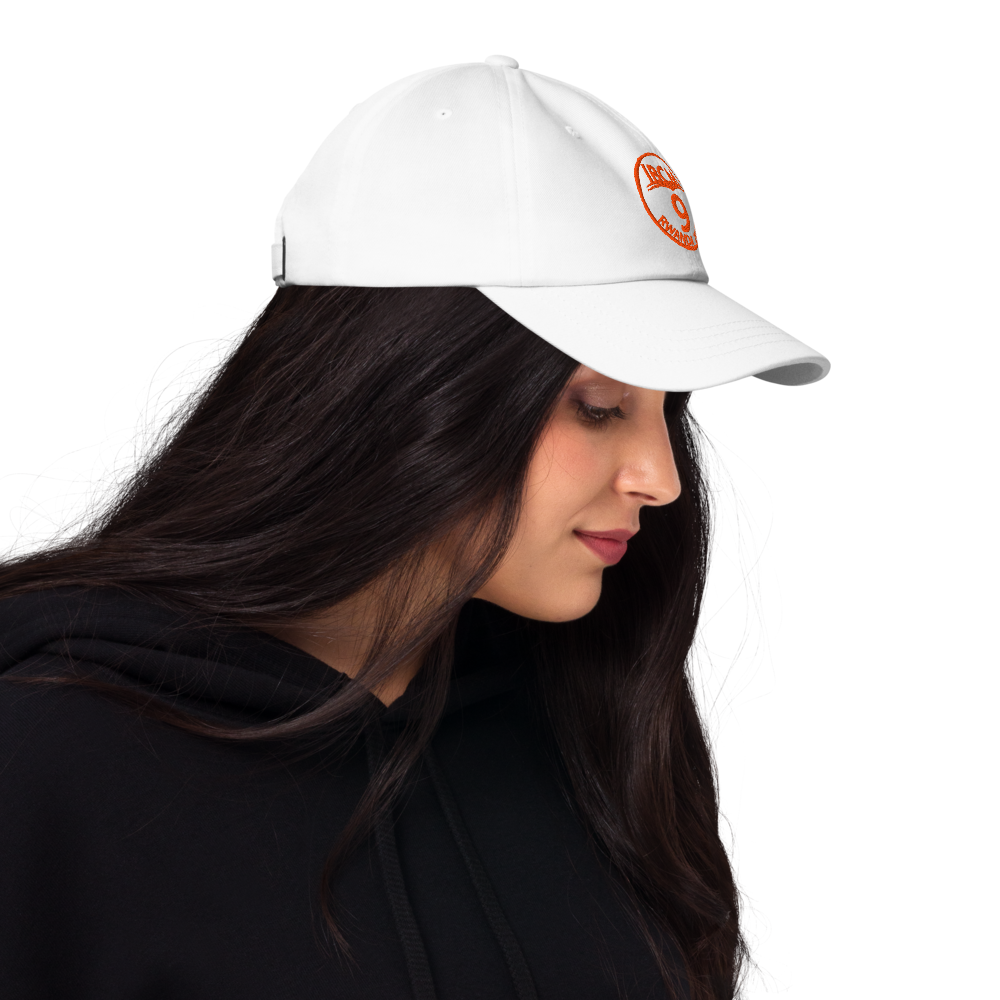 Baseball cap unisex orange logo - IBCM9/Rwandaful (black/white)