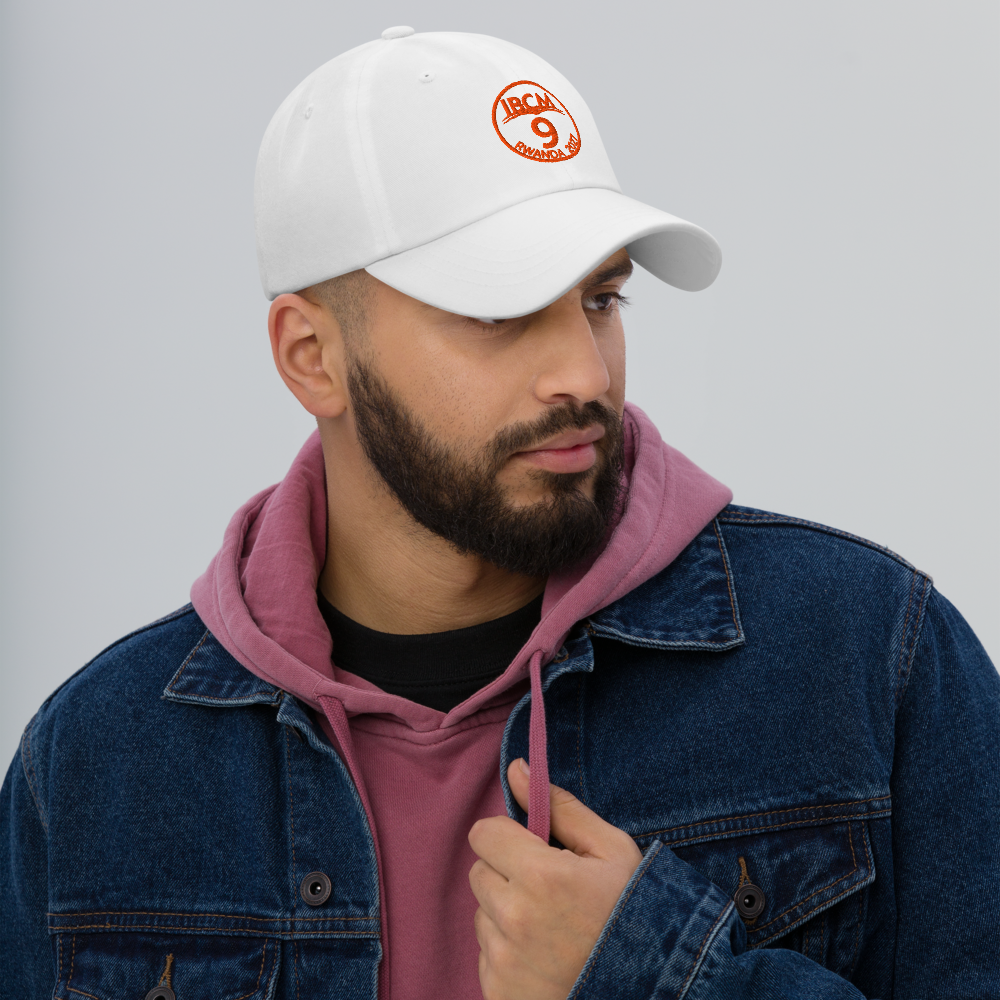 Baseball cap unisex orange logo - IBCM9/Rwandaful (black/white)
