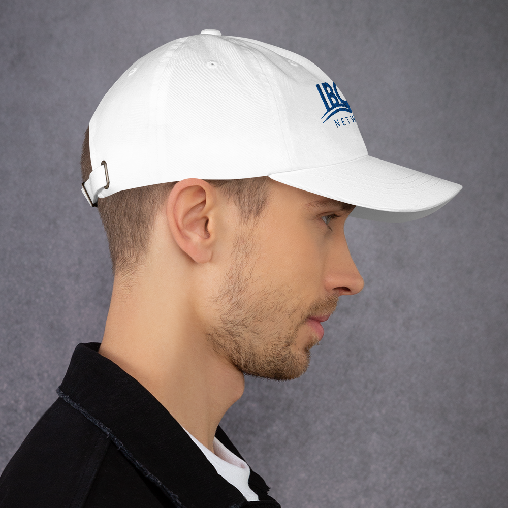 Baseball cap unisex blue logo - IBCM Network/UiM (Unity is Mission) (White)