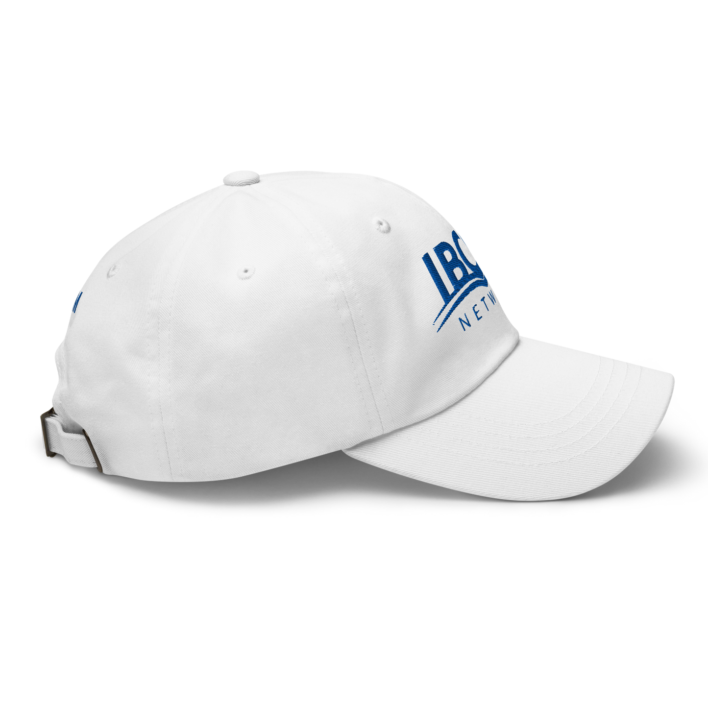 Baseball cap unisex blue logo - IBCM Network/UiM (Unity is Mission) (White)