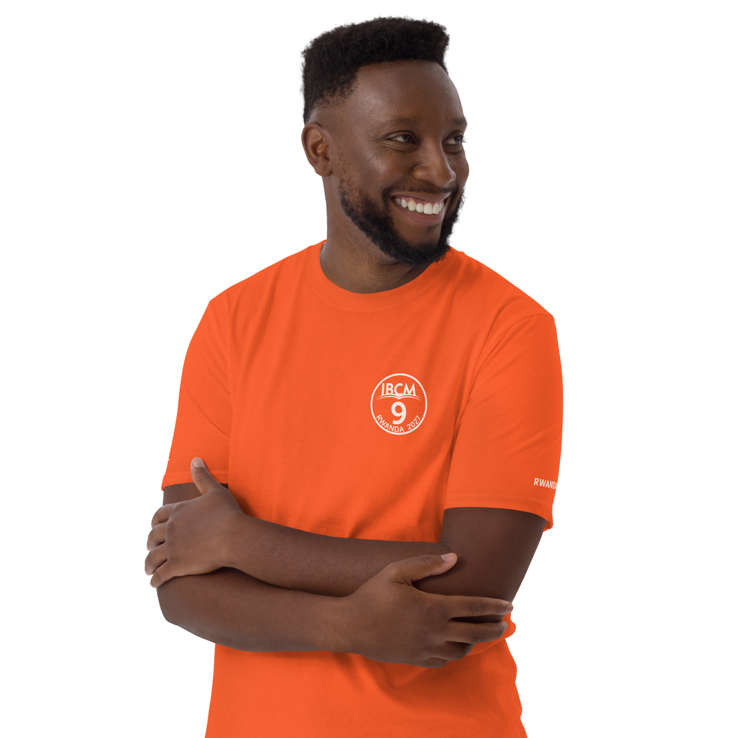 Short-Sleeve Unisex T-Shirt white logo - IBCM9/Rwandaful (colours)
